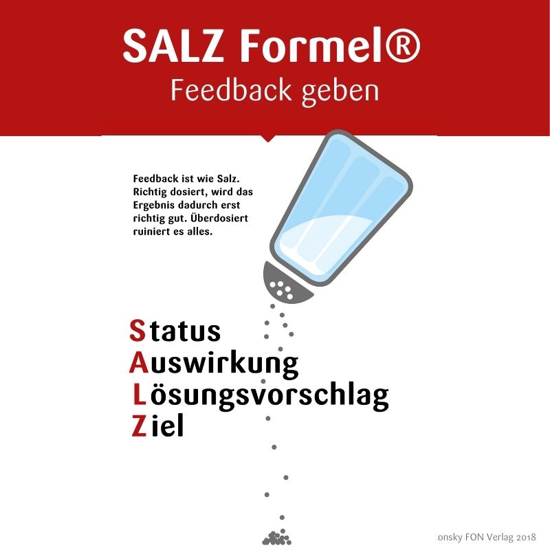 Feedback geben mit der SALZ Formel